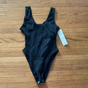 One Step Ahead Black Bodysuit